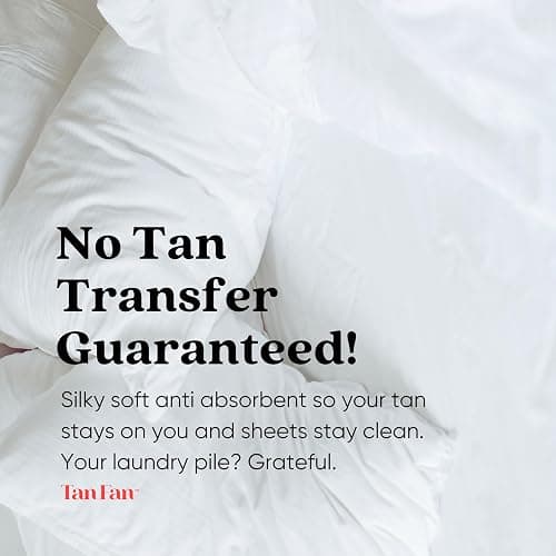 Tan Fan Self Tan Sleep Sac - Keep Sheets Clean from Fake Tanner Stains - 100% Cool Silky Lightweight Poly - Won’t Transfer Rub or Absorb Tanning Lotion - Roomy Breathable Large w Foot Openings (Pink) thumbnail 4