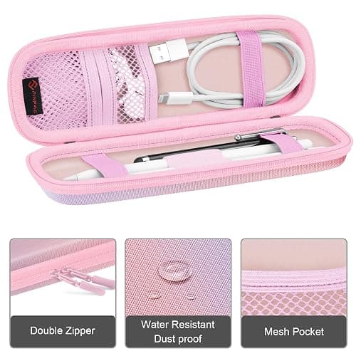 Fintie Holder Case for Apple Pencil Pro, Apple Pencil (USB-C / 1st / 2nd Generation), PU Leather Carrying Bag Sleeve Compatible with Pen, USB Cable, Samsung Stylus, Fantasy Ombre thumbnail 2
