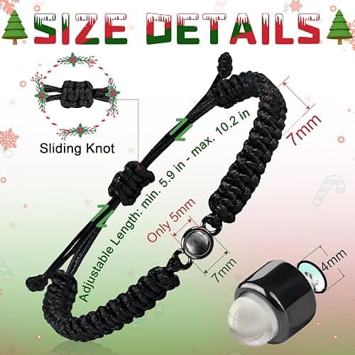 SUPHELPU Bracelet with Picture inside, Personalized Circle Photo Bracelet Projection, Italian Style Charm Bracelets, Personalized Gifts for Boyfriend Men Couples, Photo Gifts for Memorial Christmas thumbnail 3