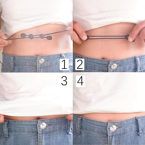 ZhuoChiMall Adjustable Band, Crop Tuck Tool for Shirt, Elastic Band for Clothes, Transform The Way You Style Your Tops thumbnail 4