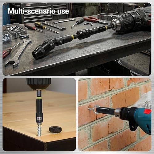 55PCS Magnetic Impac Nut Driver Set, Metric & SAE Socket Set, Storage Box | Wing Nut Driver, Bit Holder, Universal Sockets, Quick Release Extension, Power Bits, 1/4'' Quick Change thumbnail 7