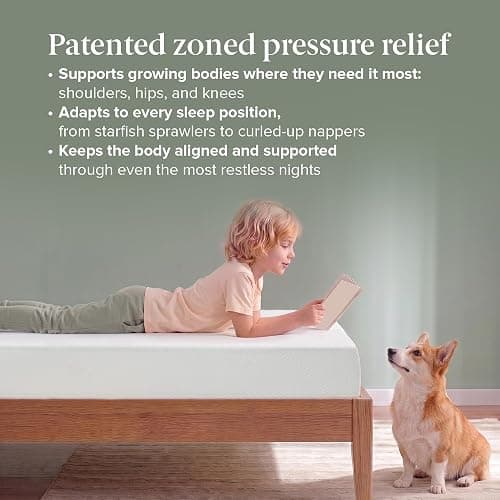 Zinus Green Tea Memory Foam Mattress 6 Inch, Pressure-Relieving Comfort & Full-Body Support, Naturally Fresh, Medium Firm Feel, CertiPUR-US & Oeko-TEX Certified Safe Materials, Twin thumbnail 6