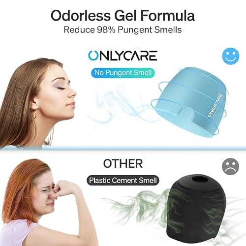 ONLYCARE Migraine Relief Cap, Upgraded Odorless Migraine Ice Head Wrap, Headache Relief Hat for Migraine, Blue thumbnail 3
