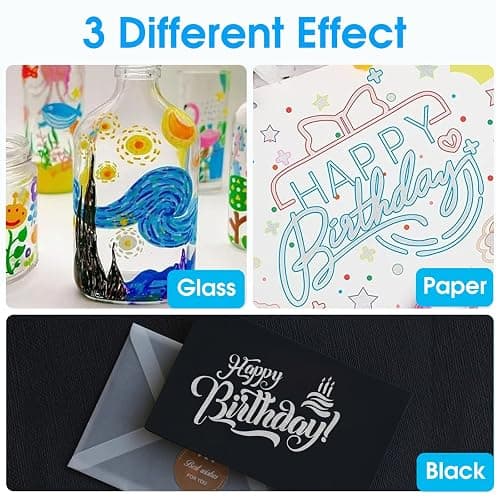 Glitter Markers Outline Glitter Pens, Tween Teen Girl Gifts Trendy Stuff, 24pcs Shimmer Metallic Outline Markers, Art Supplies Crafts Gifts for 4-12 Year Old Girls 6-8 9-12 10-12,Cute Cool Fun Crafts thumbnail 6
