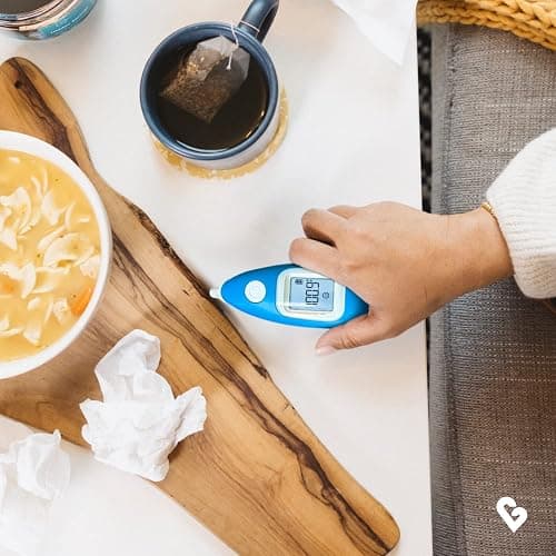 Kinsa Smart Ear Thermometer for Fever - Medical Infrared Termometro - FDA Cleared for Body Temperature Readings for All Ages - Connects to a Smartphone App to Track Symptoms and Get Illness Guidance thumbnail 7