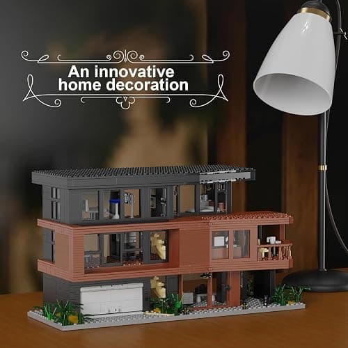 House Building Set Compatible with Lego Architecture Blocks Romance Films Fans House Creative Present for Adult Halloween Christmas Valentine (864 Pcs) thumbnail 6