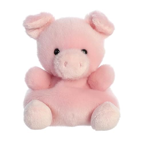 Aurora® Adorable Palm Pals™ Wizard Pig™ Stuffed Animal - Fun Collectible Plush for Kids and Adult Collectors - Perfect for Decorating Rooms and Birthday Gifts - Pink 4.5 Inches - Image 1