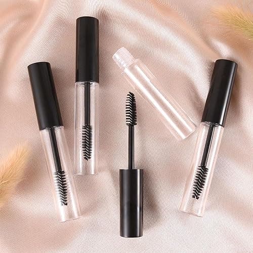 4 Pack Empty Mascara Tube with Eyelash Wand, ForSewian10ml Premium Eyelash Cream Container Bottle with Mini Funnels and Leak Stoppers (black) thumbnail 6