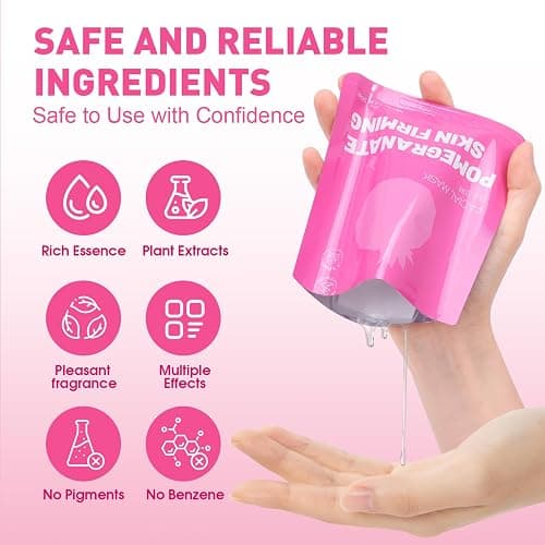 12 Pack Collagen Hydrating Face Masks Skincare, Face Mask for Dry Skin | Sheet Facial Masks Set for Women Skin Care, Face Mask Bulk Spa Gifts thumbnail 5