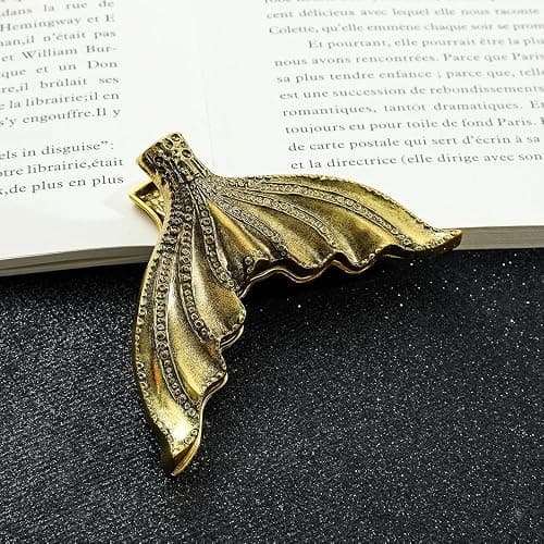 Vintage Fish Tail Book Clip - Paper Storage Clip Journal Clips to Hold Journal Open While Writing Scrapbook Kit Document Clip - Image 1