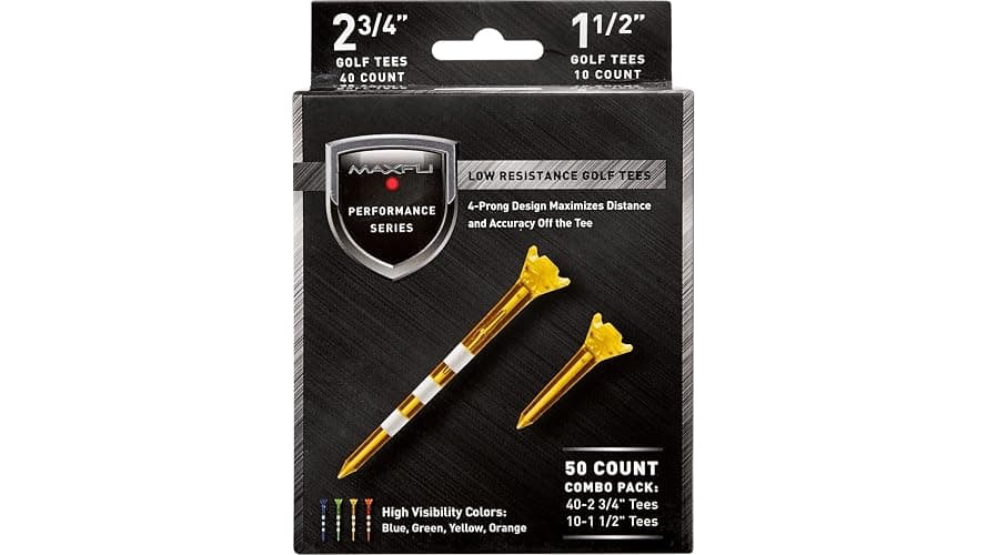 Maxfli Performance Series Low Resistance Golf Tees - 50 Pack - Image 1