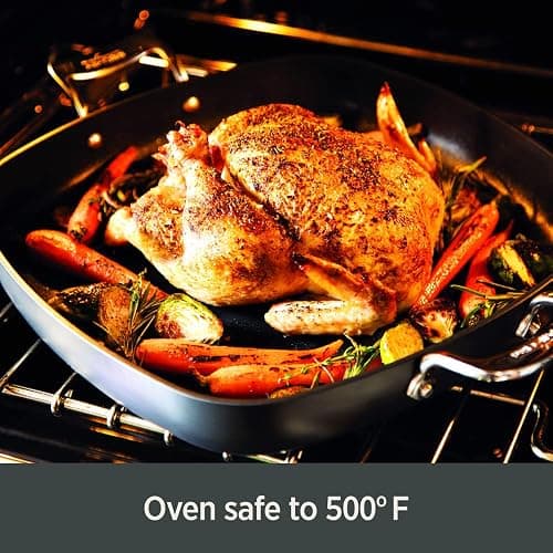 All-Clad Essentials Hard Anodized Nonstick Fry Pan Set 2 Piece, 8, 10,5 Inch Oven Broiler Safe 500F, Lid Safe 350F Pots and Pans, Cookware Black thumbnail 2