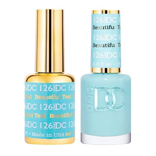 DND DC Gel Polish Set, Blue Collection, UV/LED GelPolish and Air Dry Nail Lacquer, Matching Chip-Free Polish Duo, 0.5 Fl Oz Each - Image 1