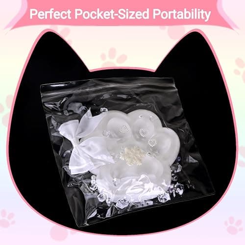 Big Taba Squishy Cat Paw Fidget Toy, Squishies Squeeze Toys for Girls 4-8, Ultra-Soft Sticky Sensory Toy Party Favors for Kids 8-12, Autism Stress Relief (White) thumbnail 7