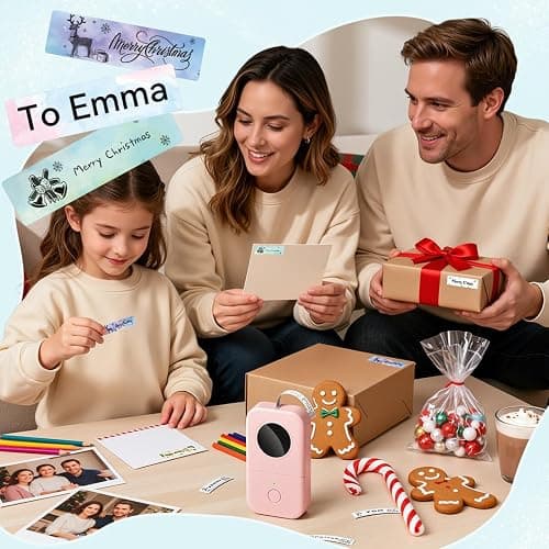 Phomemo Label Maker Machine, D30 Portable Handheld Bluetooth Mini Label Printer, Multiple Templates Smartphone Thermal Small Label Maker for Kids School Items, Classroom Teacher Supplies, Easy to Use thumbnail 3
