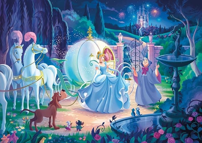 Buffalo Games - Silver Select -Disney - Cinderellas Carriage - 500 Piece Jigsaw Puzzle for Adults -Challenging Puzzle Perfect for Game Nights - Finished Size is 21.25 x 15.00 thumbnail 2