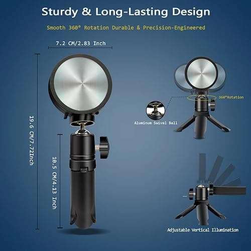 easeking LED Sunset Lamp Projector,Multicolor Changing with USB Port,Sunset Light 180°Rotation for Room Decor,Sunset Lamp for Bedroom,Photography Party,Tiktok Live,Gift for Halloween, Christmas - Multicolor&Tripod thumbnail 3