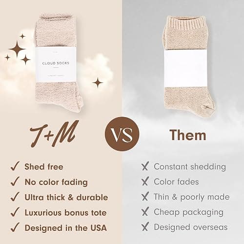 Unboxme Gifts Warm & Cozy Ultra-Luxe Cloud Sock for Women & Men - Super Soft Luxurious Fabric Sleep Socks thumbnail 6