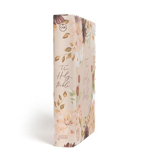 CSB Notetaking Bible, Large Print Hosanna Revival Edition, Blush Cloth Over Board, Black Letter, Single-Column, Journaling Space, Reading Plan, Easy-to-Read Bible Serif Type thumbnail 8