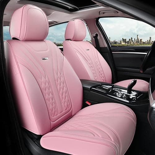 Coverado Car Seat Covers Full Set, Automotive Front and Rear Seat Covers with Backrest, Nappa Leather Car Seat Protectors Waterproof, Universal for Most Vehicles thumbnail 2