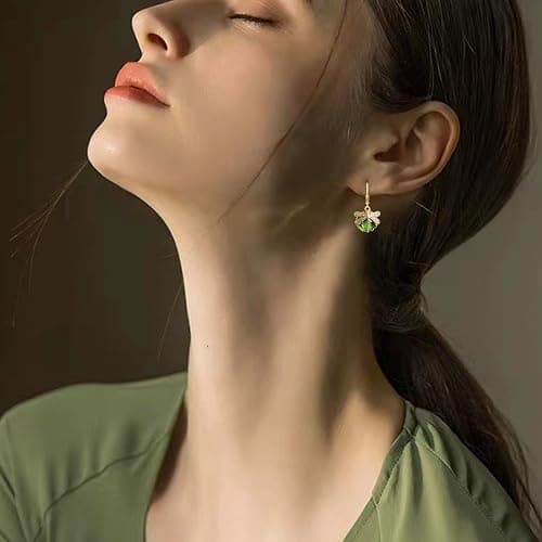 unixmoment Bohemian Sparkly Crystal Moonstone Vintage Gold Dragonfly Dangle Drop Leverback Earrings For Women thumbnail 3