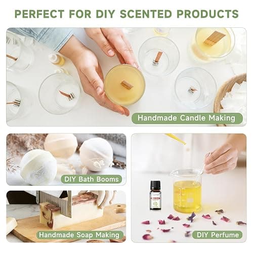 PHATOIL Coconut 20 Pcs Fragrance Oil Set, Premium Fragrance Oil, for Humidifier, DIY Candle & Soap Making Scent, Aromatherapy Diffuser Oils Set (5ML) thumbnail 5