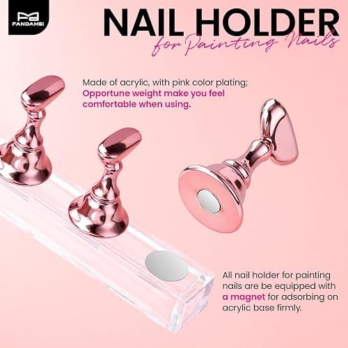 FANDAMEI 20PCS Nail Stand, Nail Holder For Painting Nails, Nail Stand For Press Ons, Nail Stands, Press On Nail Stand, Nail Holder, Nail Stands For Nail Art, Nail Art Tools, Nail Stuff, Nail Tools thumbnail 4