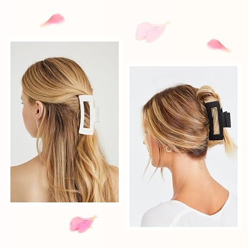 12 Pcs Hair Claw Clips for Women, 4.1 Inch Large Claw Clips for Thick Hair, Strong Hold Non-Slip Hair Accessories thumbnail 3