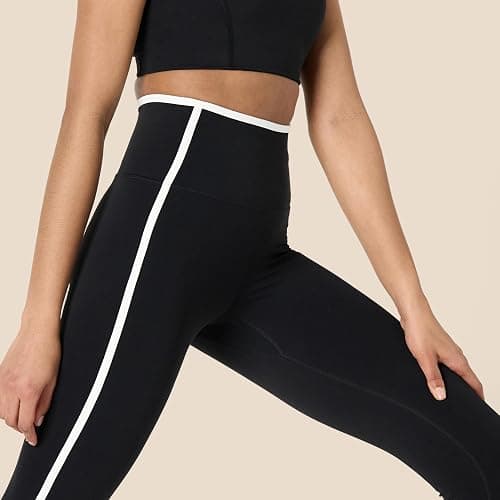 Amazon Essentials Women's Active FormFlex Buttery Soft High Waist 27.5" Inseam Full Length Yoga Leggings with Contrast Trim thumbnail 5
