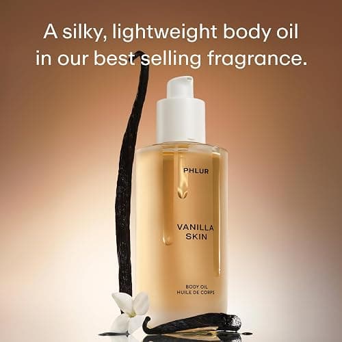 PHLUR Vanilla Skin Body Oil For Women & Men - Lightweight & Nourishing - With Ceramide-Rich Oils & Skin-Mimicking Lipids - Pink Pepper, Cashmere Wood & Sandalwood Scented (4 Fl Oz) thumbnail 2