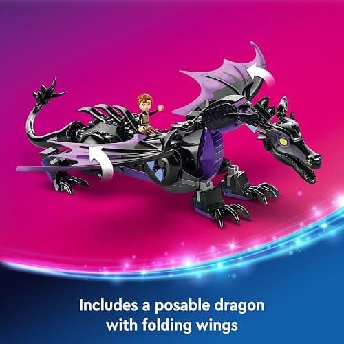 LEGO Disney Princess Maleficent’s Dragon Form Building Set for Kids and Sleeping Beauty Fans, Disney Princess Figure, Castle Toy, Fun Gift Idea for Girls and Boys Ages 7 Plus Who Love Aurora, 43240 thumbnail 3