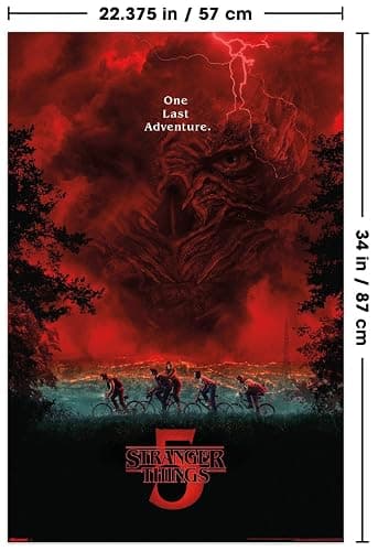 Netflix Stranger Things: Season 5 (2025) - Key Art Wall Poster, 34L" x 22.4W", Unframed Version thumbnail 3