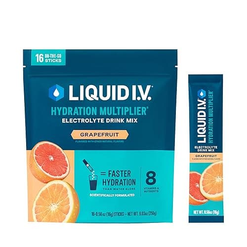 Liquid I.V.® Hydration Multiplier - Grapefruit | Electrolyte Powder Drink Mix | 1 Pack (16 Servings) - Image 1