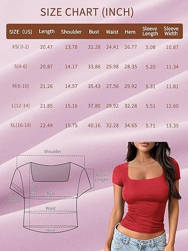 Trendy Queen Tshirts Shirts for Women Double Lined Going Out Crop Tops 2025 Spring Summer Workout Y2k Clothes Beach Fashion - Small - Black thumbnail 6