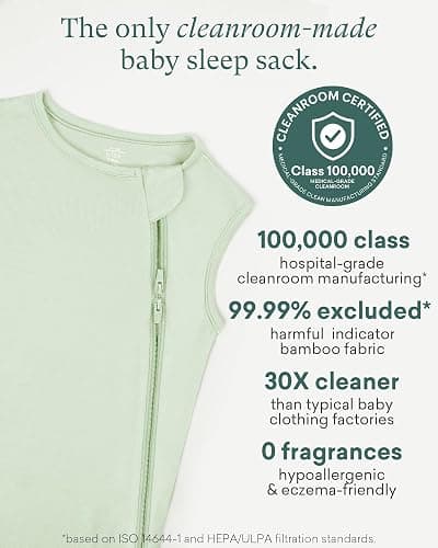 PurComfy Supersoft Sleep Sack 0.5 TOG, Premium Bamboo Viscose Sleeping Bag Thin Baby Wearable Blanket 2-Way Zipper Sleep Sack thumbnail 4