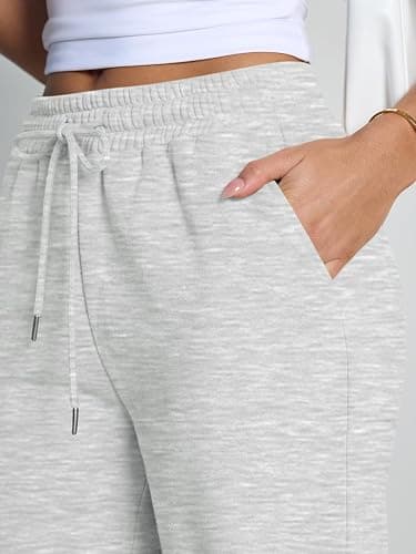 Trendy Queen Womens Wide Leg Fleece Lined Sweatpants Winter Baggy Lounge Travel Pants Fashion Outfits 2025 Joggers Clothes thumbnail 5