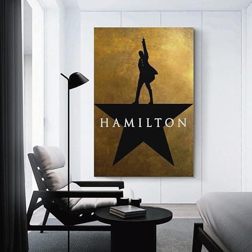 Hamilton Musical Poster,Vintage Music Posters Canvas Art Poster And Wall Art Picture Print Modern Family Bedroom Decor Posters 24x36inch(60x90cm) - 24x36inch(60x90cm) - Unframe-style thumbnail 3