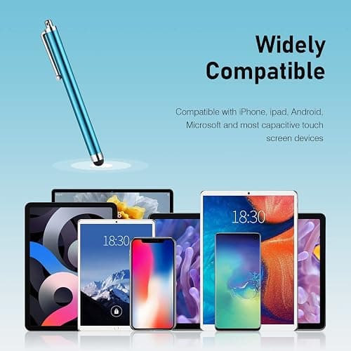Stylus Pens for Touch Screens, Abiarst High Precision Universal Stylus for iPad iPhone Tablets Samsung Galaxy All Capacitive Touch Screens (10-Pack) - 10-Pack thumbnail 6