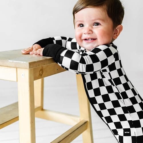 Little Sleepies Pajamas for Baby Boys & Girls, Viscose from Bamboo Baby Pajamas, Sleepers, 2-Way Zipper PJs thumbnail 2