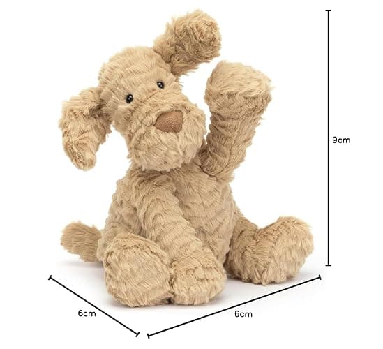 Jellycat Fuddlewuddle Puppy Stuffed Animal, Medium 9 inches - Dogs and Puppies Plush Toy - Classic Children's Gift - Puppy thumbnail 2