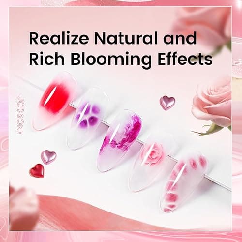 JODSONE Blooming Clear Gel Nail Polish, 15ml for Spreading & Watercolor Effects, Floral Nail Art Design, U V & LED Cure, Light Up Your Nail Life thumbnail 3