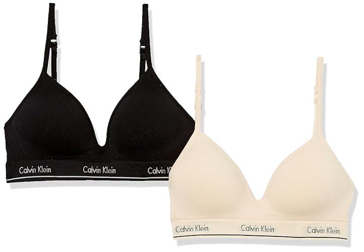 Calvin Klein Kids Girls' Seamless Wirefree Comfort Bralette Bra 2-Pack - Image 1
