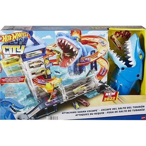 Hot Wheels Attacking Shark Escape Playset thumbnail 6