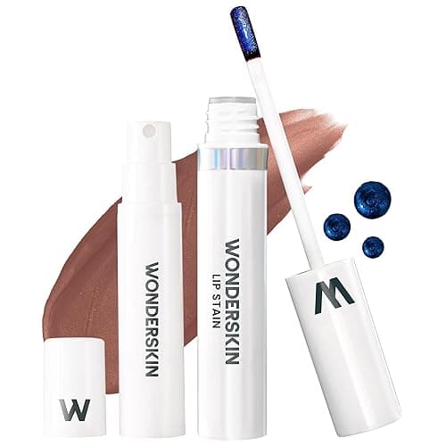 Wonderskin Wonder Blading All Day Lip Stain Peel Off and Reveal Kit - Long Lasting, Waterproof Brown Lip Tint, Transfer Proof Natural Makeup Stain Kit (Hush) - Hush Kit