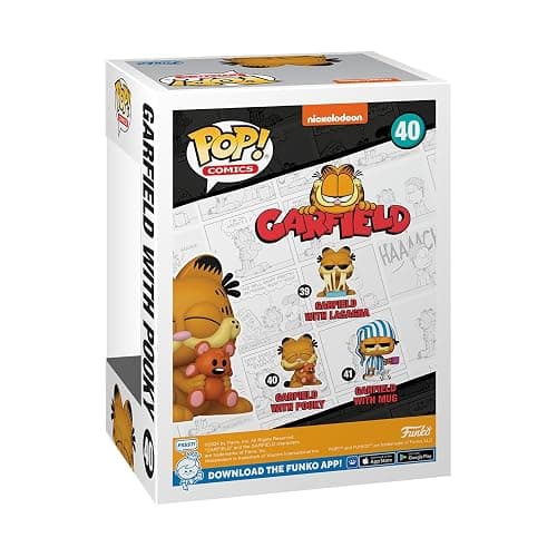 Funko POP! Comics: Garfield– Garfield with Pooky - Collectable Vinyl Figure - Gift Idea - Official Merchandise - for Kids & Adults - Cartoons Fans - Model Figure for Collectors and Display thumbnail 3