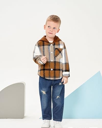 XUANHAO Toddler Boy Clothes Infant Baby Boy Outfits 12 18 24 Months 2T 3T 4T 5T Hoodie Jeans Pants Set Fall Winter Clothing thumbnail 3