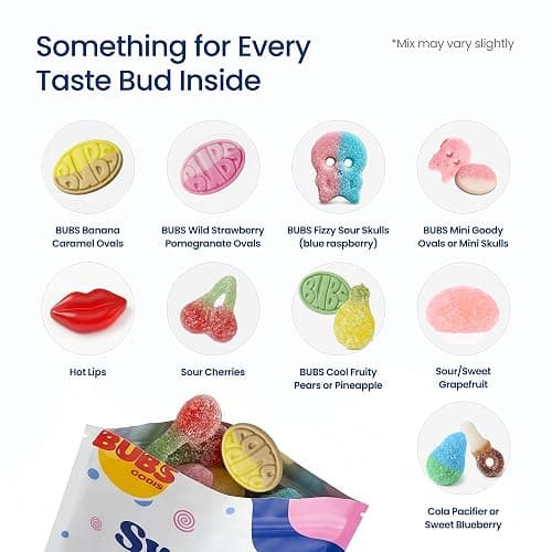 Swedish Candy Chef - Bubs Swedish Candy Mix – Sweet & Sour Gummies – Big Ovals, Skulls & More – 1/2 Pound Assorted Scandinavian Treats Imported from Sweden thumbnail 6