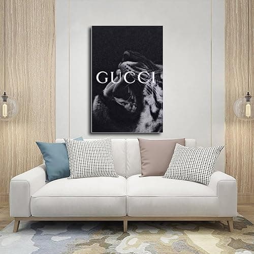 Dehub Black And White Luxury Poster for Home Office Decoration Chic Fashion Canvas Prints for Wall Aesthetic Perfect Gifts for Birthday Party Unframe-style 16x24inch(40x60cm) thumbnail 5