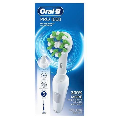 Oral-B Pro 1000 Rechargeable Electric Toothbrush, White thumbnail 8