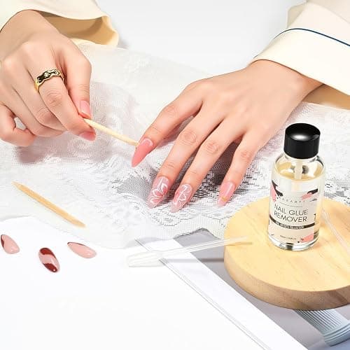 Makartt Nail Glue Remover for Press on Nails - 30ML Glueoff Easy Removal Versatile Debonder for Glue on Tips, Regular Polish, Quick Glues and Semi-Cured Sticker DIY Manicure Supply thumbnail 9
